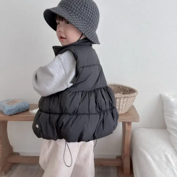1 <b>Atomeme背心</b>Autumn 퐁글 패딩조끼 70-110cm