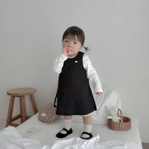1 <b>Atomeme裙子</b>Autumn 에버 니트 원피스 70-110cm