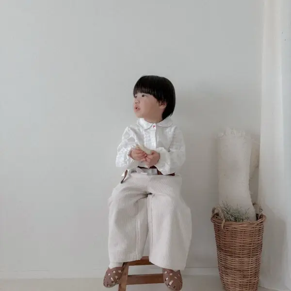 1 <b>Atomeme褲子</b>Autumn 크레페 골덴 팬츠 70-110cm