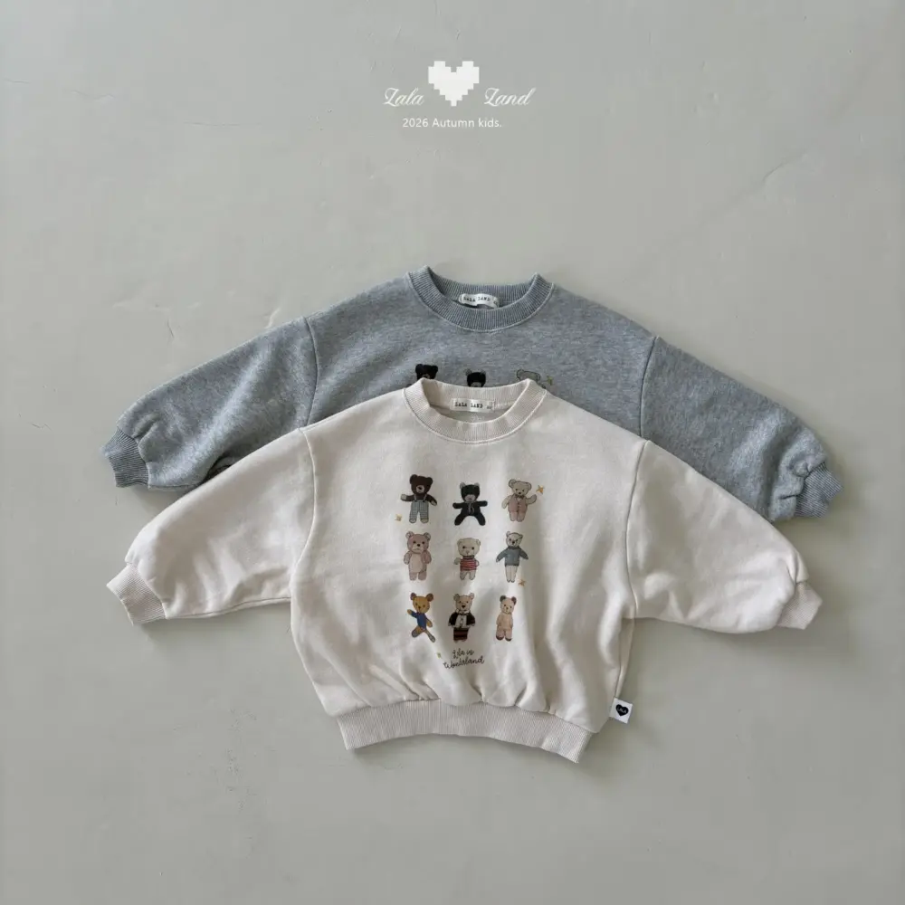 1 <b>|Kids| Lala land上衣</b>Autumn 라라베어 맨투맨 75-120cm