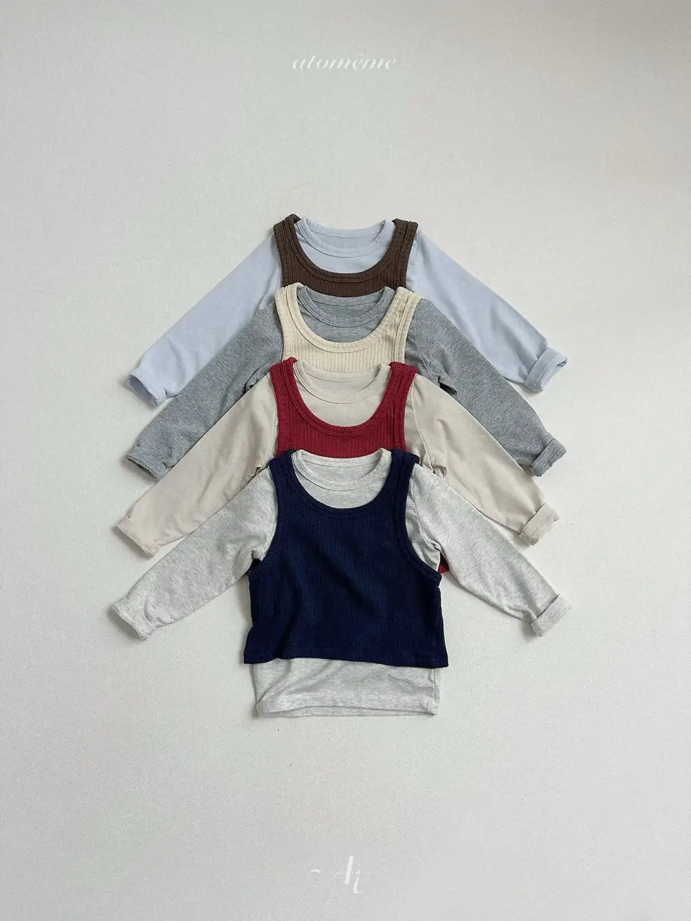 1 <b>Atomeme 套裝</b>Autumn 마레레이어드세트 70-110cm