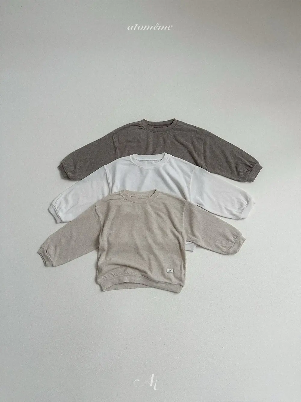 1 <b>Atomeme上衣</b>Autumn 오브 맨투맨 70-110cm