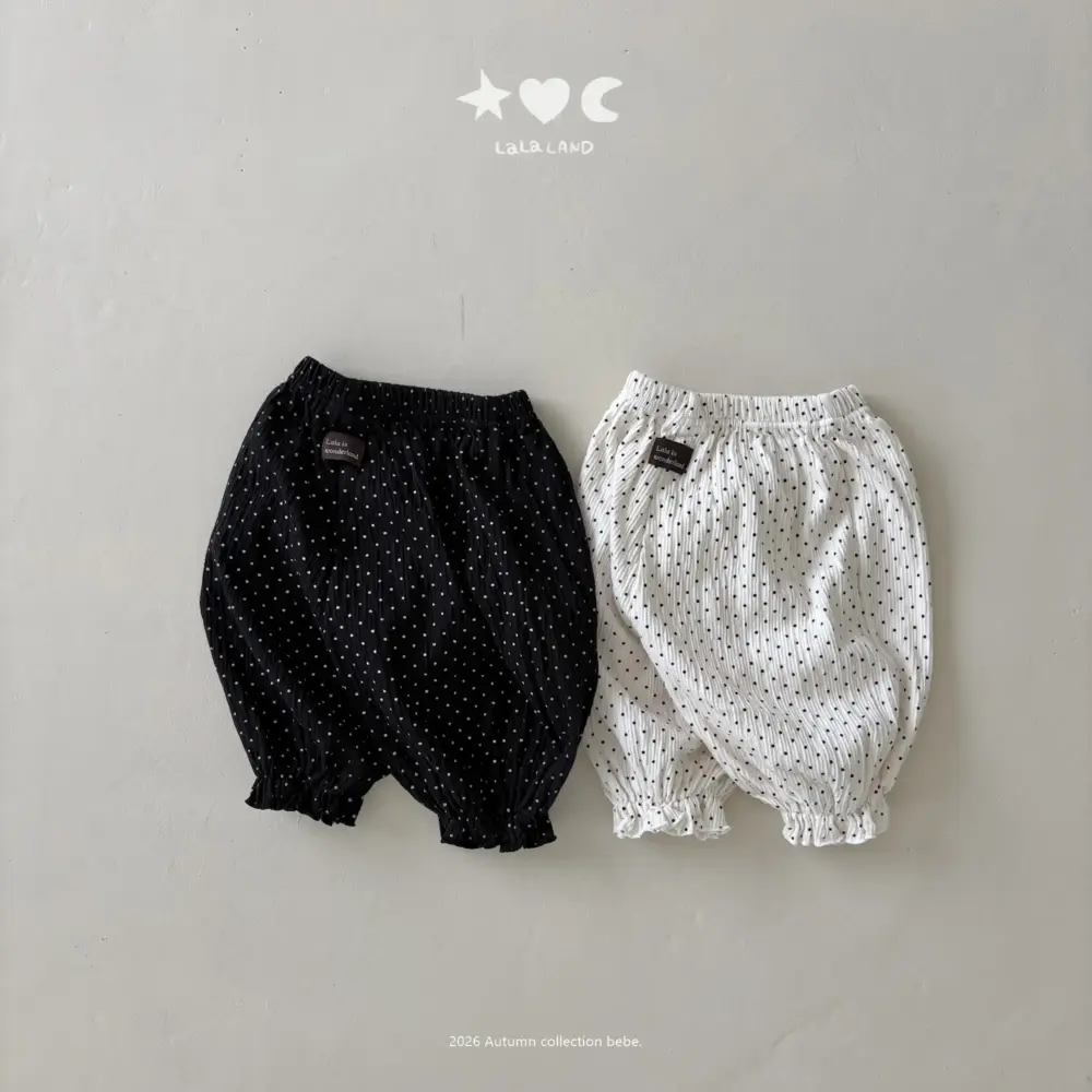 1 <b>|BABY| LaLa land褲子</b>Autumn 베베 도트 소세지 바지 60-82cm