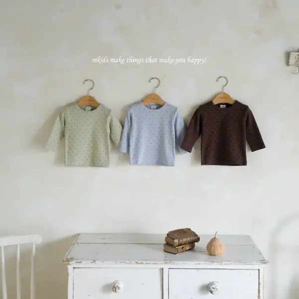 1 <b>|Kids| Mkids上衣</b>Autumn 코튼티 65-115cm