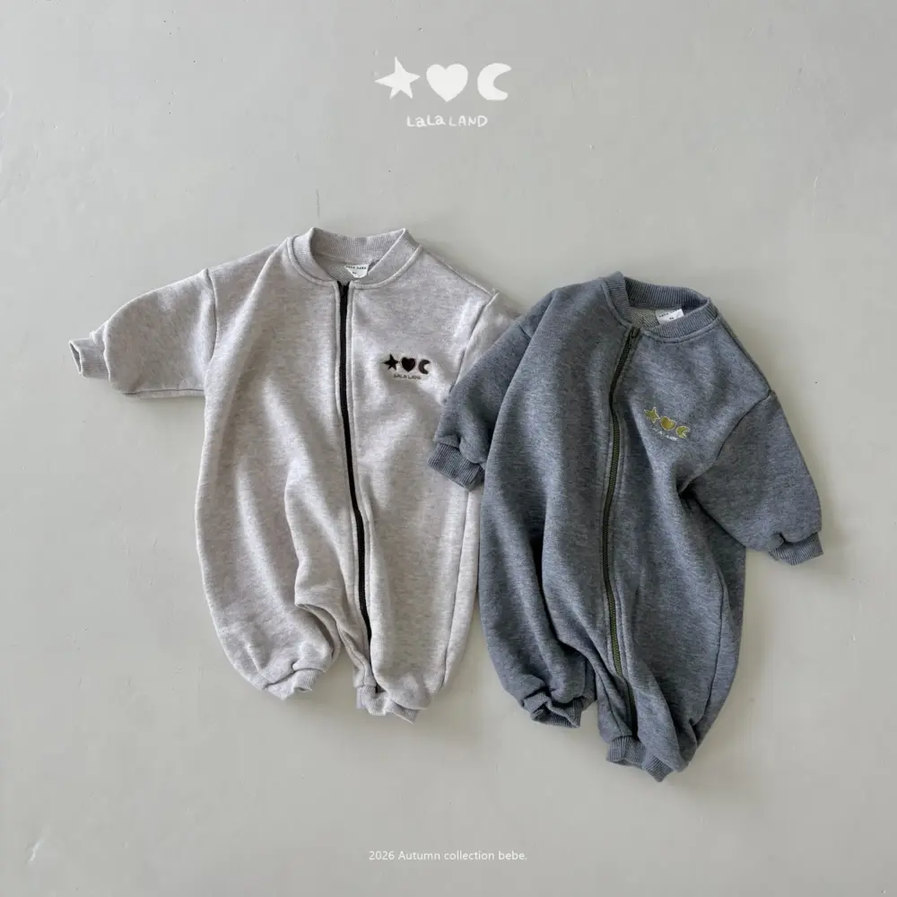 <b>｜BABY｜ LaLa land連身衣</b>Autumn 베베 쭈리 집업 슈트 60-82cm