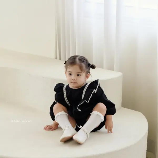 10 <b>Bebe nine襪子</b>Autumn 나인 프릴 반스타킹 세트 65-110cm