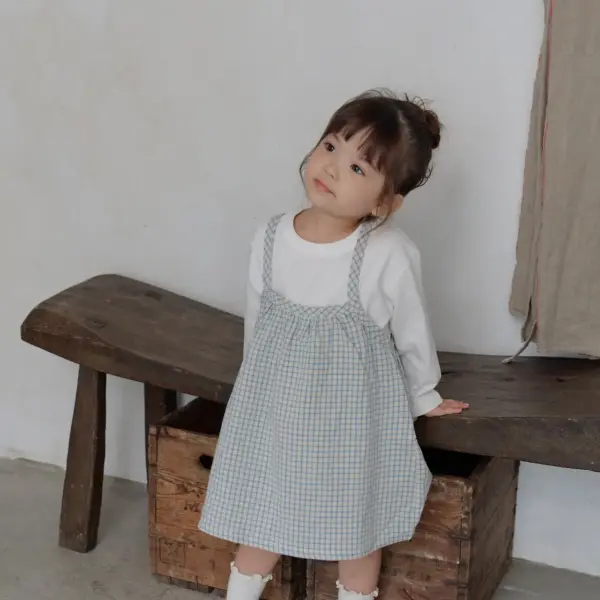 10 <b>Bebe nine裙子</b>Autumn 카라멜 멜빵 스커트 65-120cm