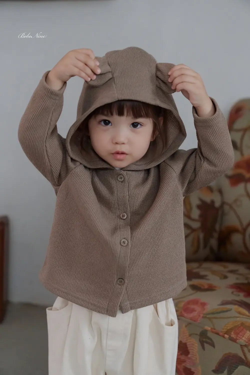 10 <b>Bebe nine外套</b>Autumn 쿠키 곰돌이 가디건 65-120cm
