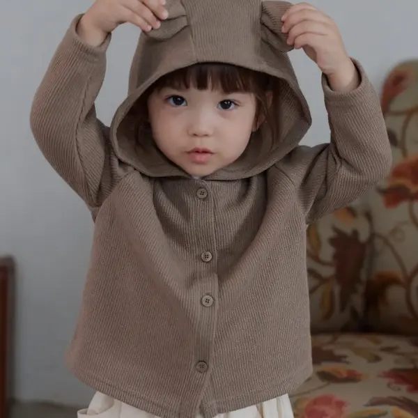 10 <b>Bebe nine外套</b>Autumn 쿠키 곰돌이 가디건 65-120cm