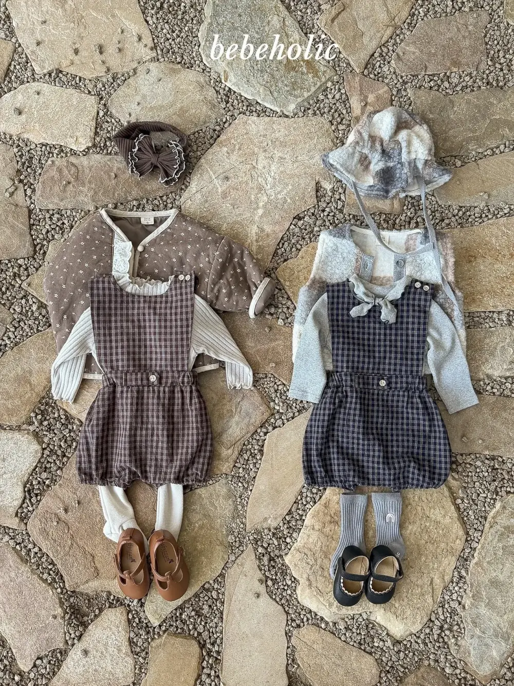 10 <b>|BABY| Bebeholic套裝</b>Autumn 쿠쿠멜빵슈트 3-24M