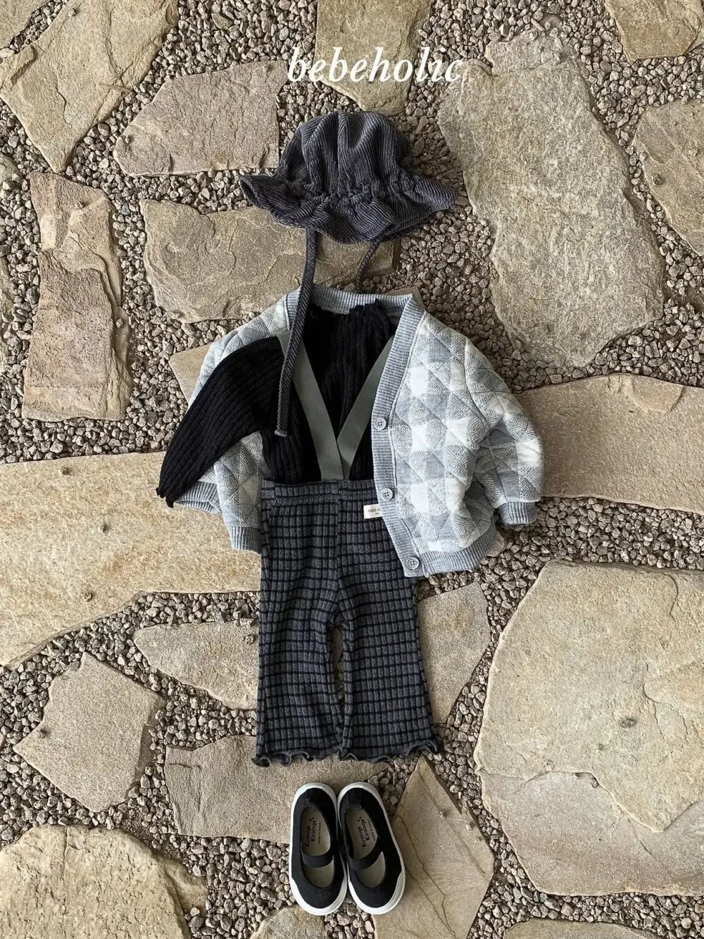 <b>｜BABY｜ Bebeholic吊帶褲</b>Autumn 리사부츠컷 3-24M