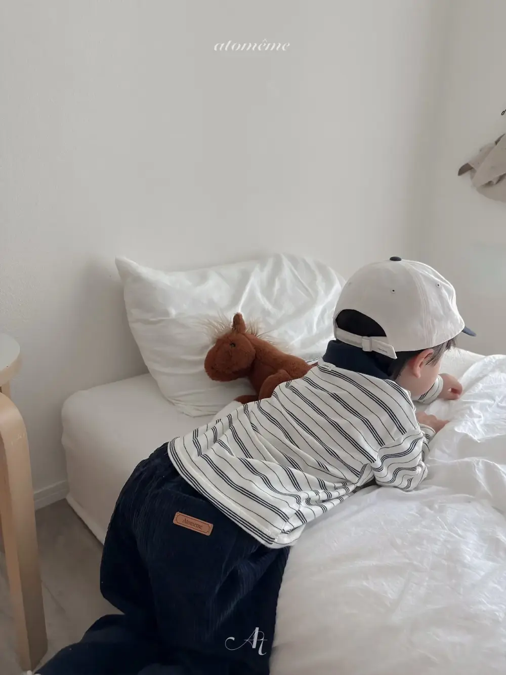 12 <b>Atomeme褲子</b>Autumn 크레페 골덴 팬츠 70-110cm