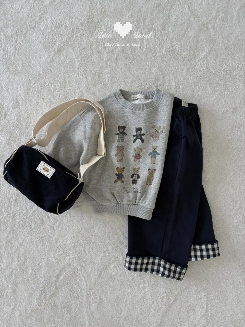 12 <b>|Kids| Lala land上衣</b>Autumn 라라베어 맨투맨 75-120cm