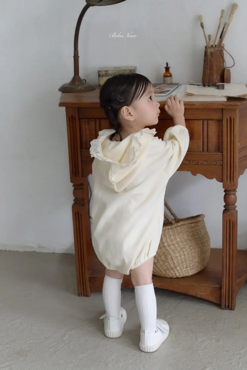 <b>｜BABY ｜Bebe nine 連身衣</b>Autumn 레이스 후드 슈트 65-100cm
