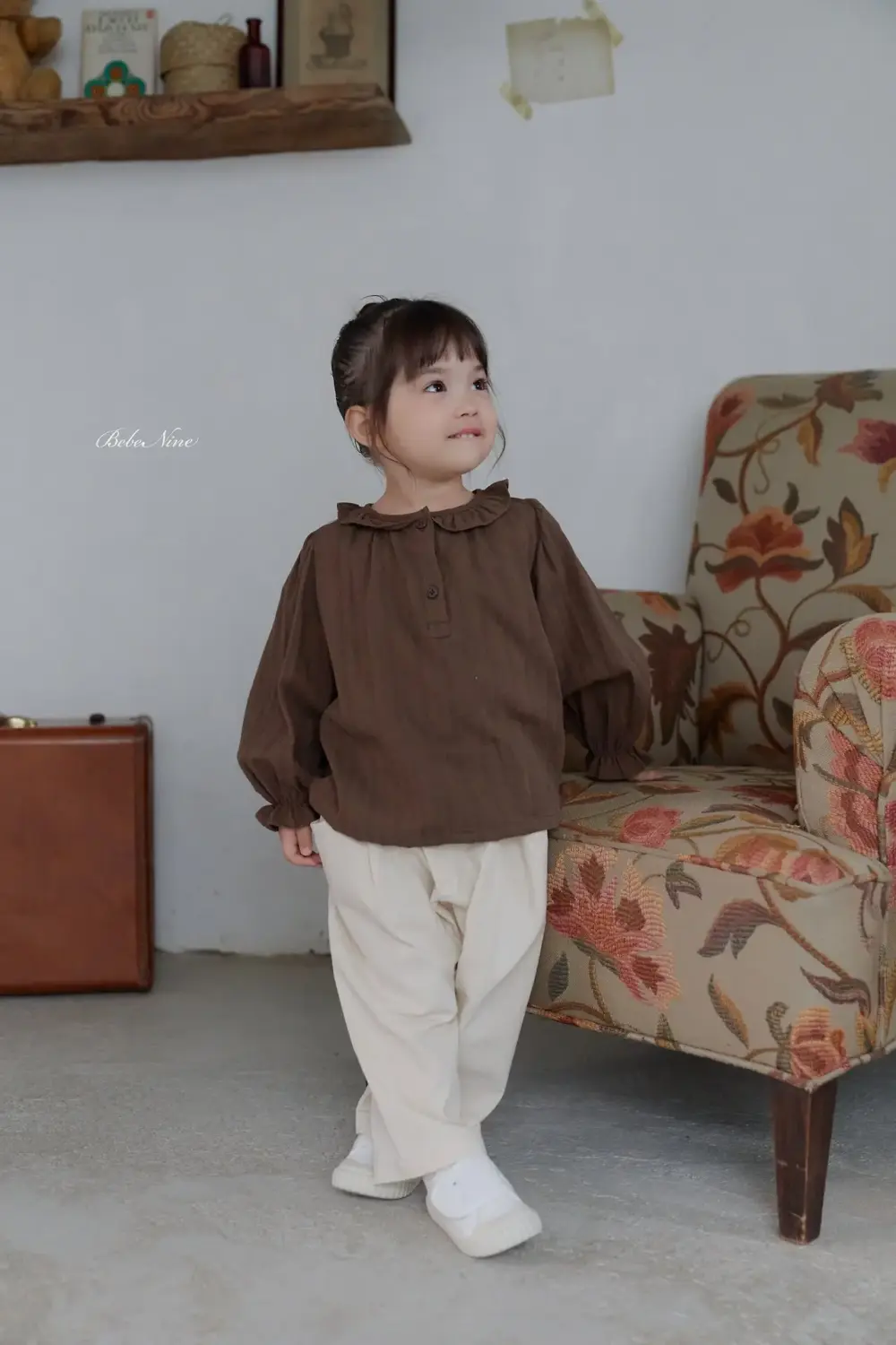 12 <b>Bebe nine上衣</b>Autumn 윈디 블라우스 65-120cm