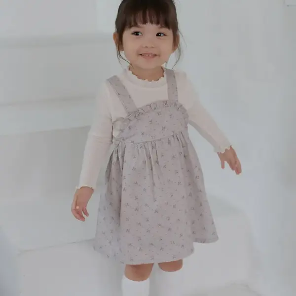<b>Bebe nine裙子</b>Autumn 루센트 멜빵 원피스 65-120cm