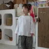 13 <b>Bebe nine上衣</b>Autumn 베이직 프릴 무지티 65-120cm