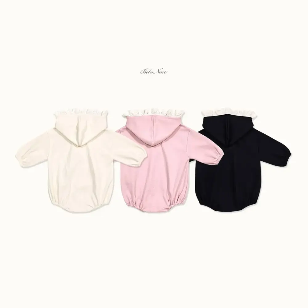 <b>｜BABY ｜Bebe nine 連身衣</b>Autumn 레이스 후드 슈트 65-100cm
