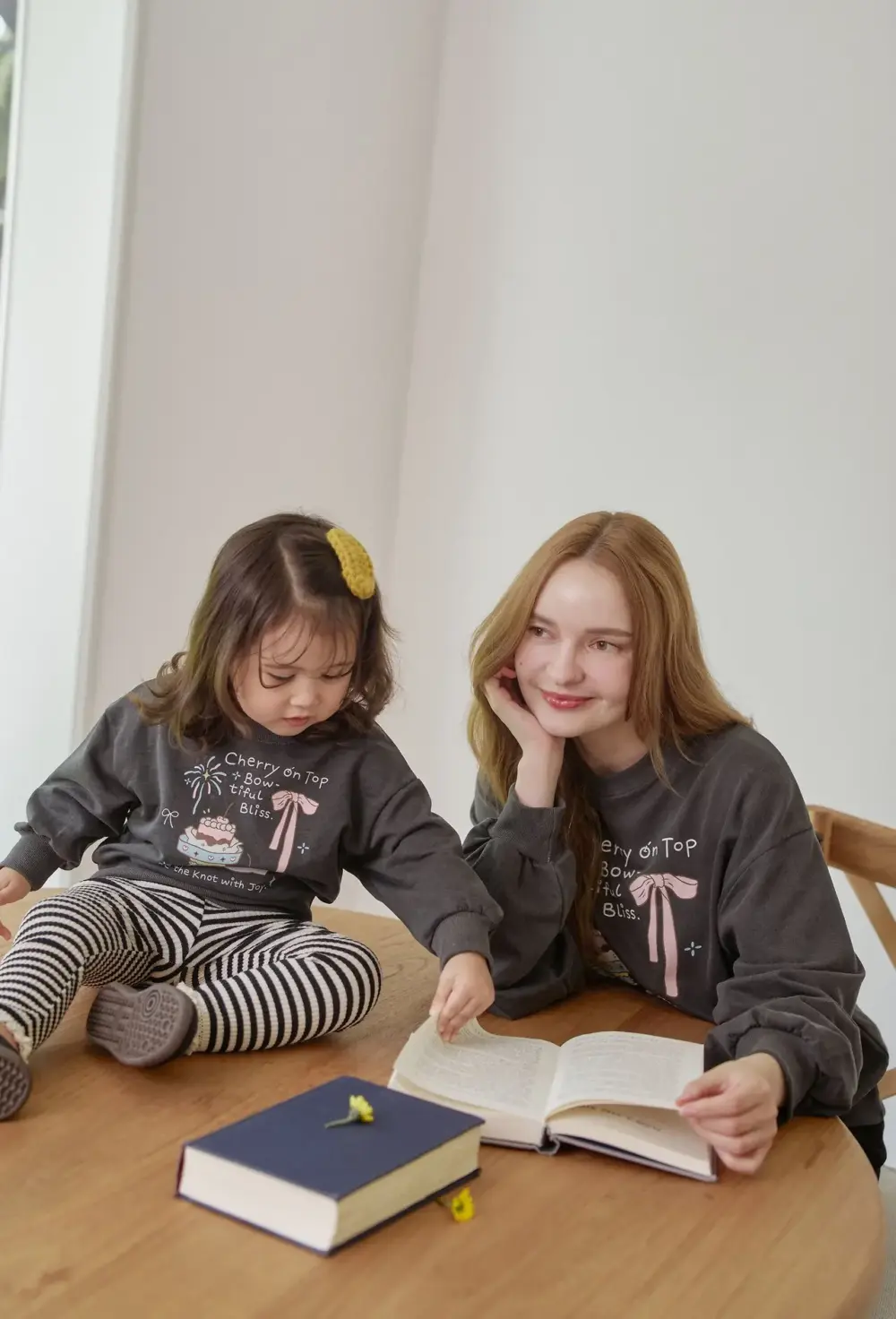 2 <b>momoann親子裝</b>Autumn 티타임맨투맨 80-140cm