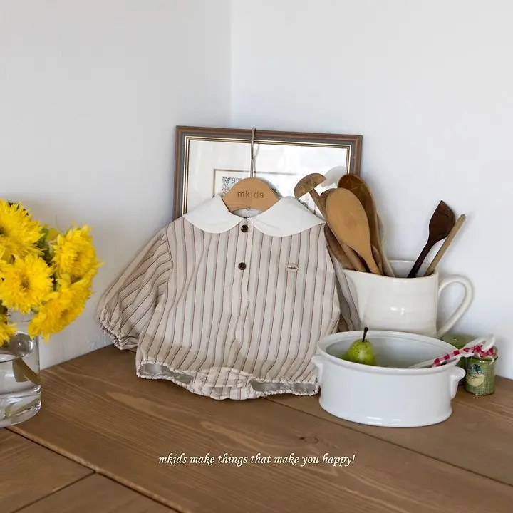 <b>｜BABY｜ Mkids包屁衣</b>Autumn 아몬드슈트 55-80cm