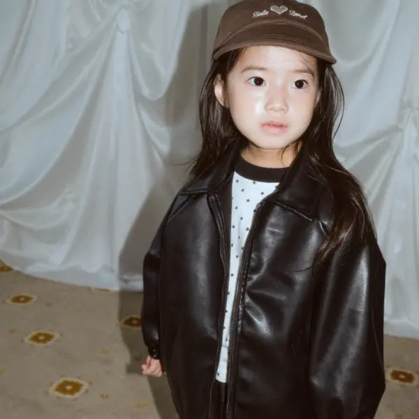 2 <b>|Kids| Lala land外套</b>Autumn 카로스 가죽 자켓 75-120cm