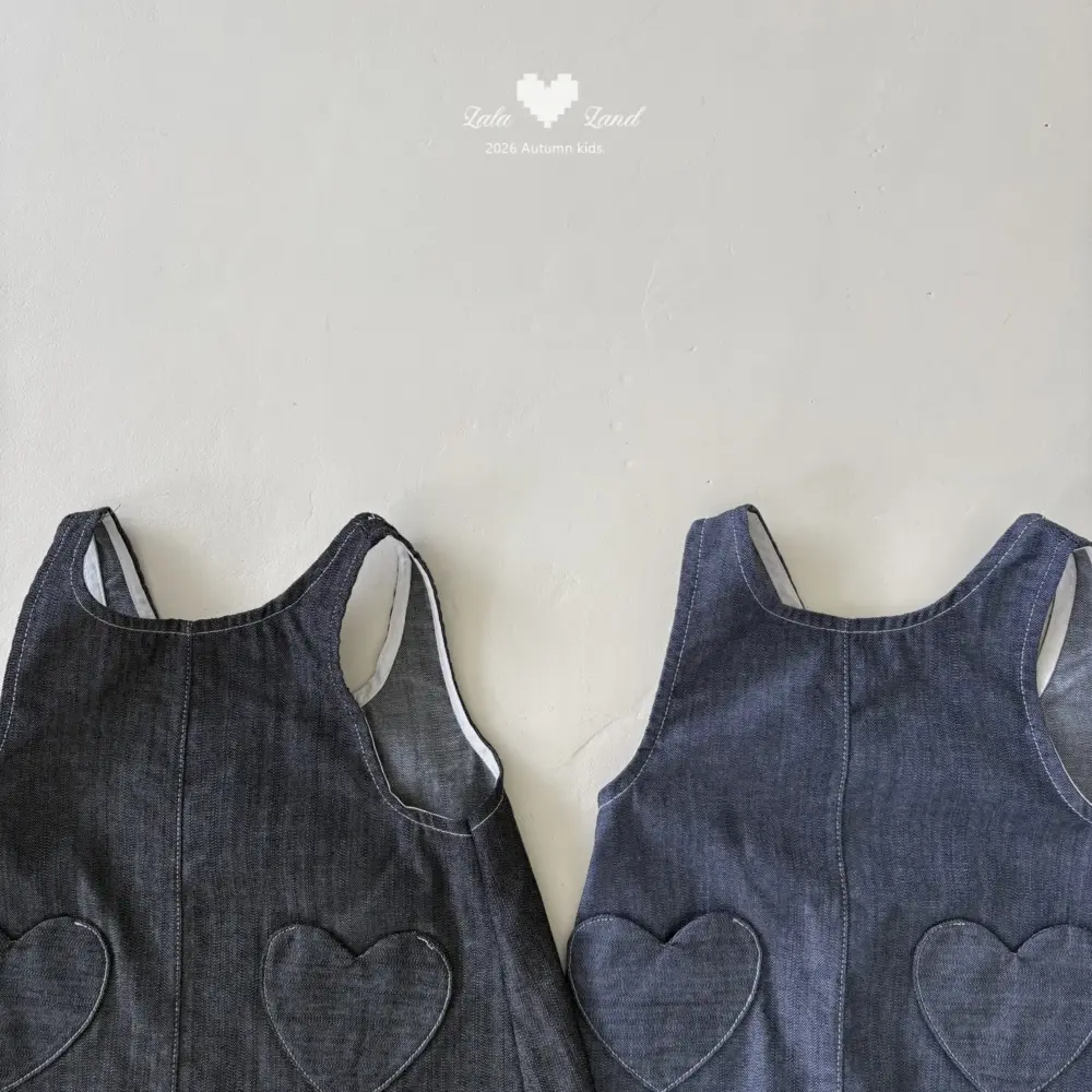 3 <b>|Kids| Lala land洋裝</b>Autumn 하트 주머니 원피스 75-120cm
