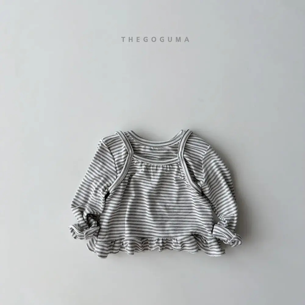 3 <b>THEGOGUMA上衣</b>Autumn 프릴 뷔스티에 85-142cm