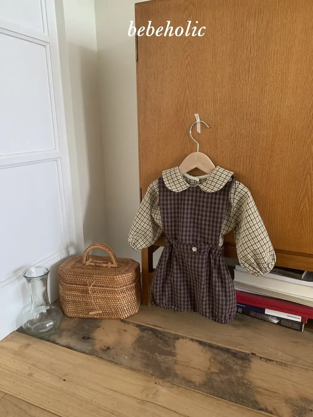 3 <b>|BABY| Bebeholic套裝</b>Autumn 쿠쿠멜빵슈트 3-24M