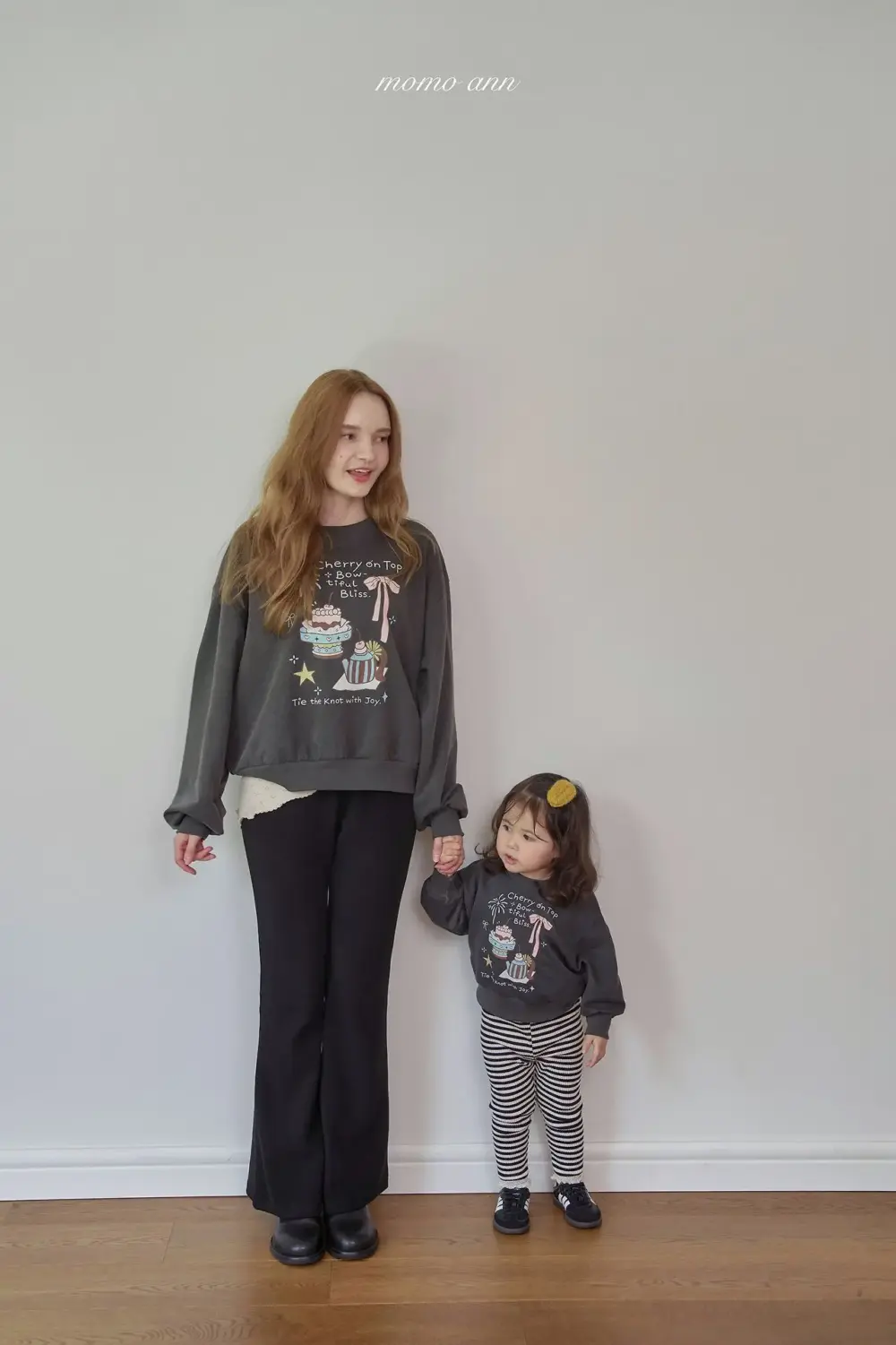 3 <b>momoann親子裝</b>Autumn 티타임맨투맨 80-140cm