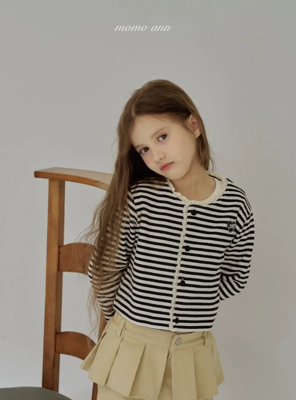 3 <b>momoann罩衫</b>Autumn 스트가디건 80-140cm