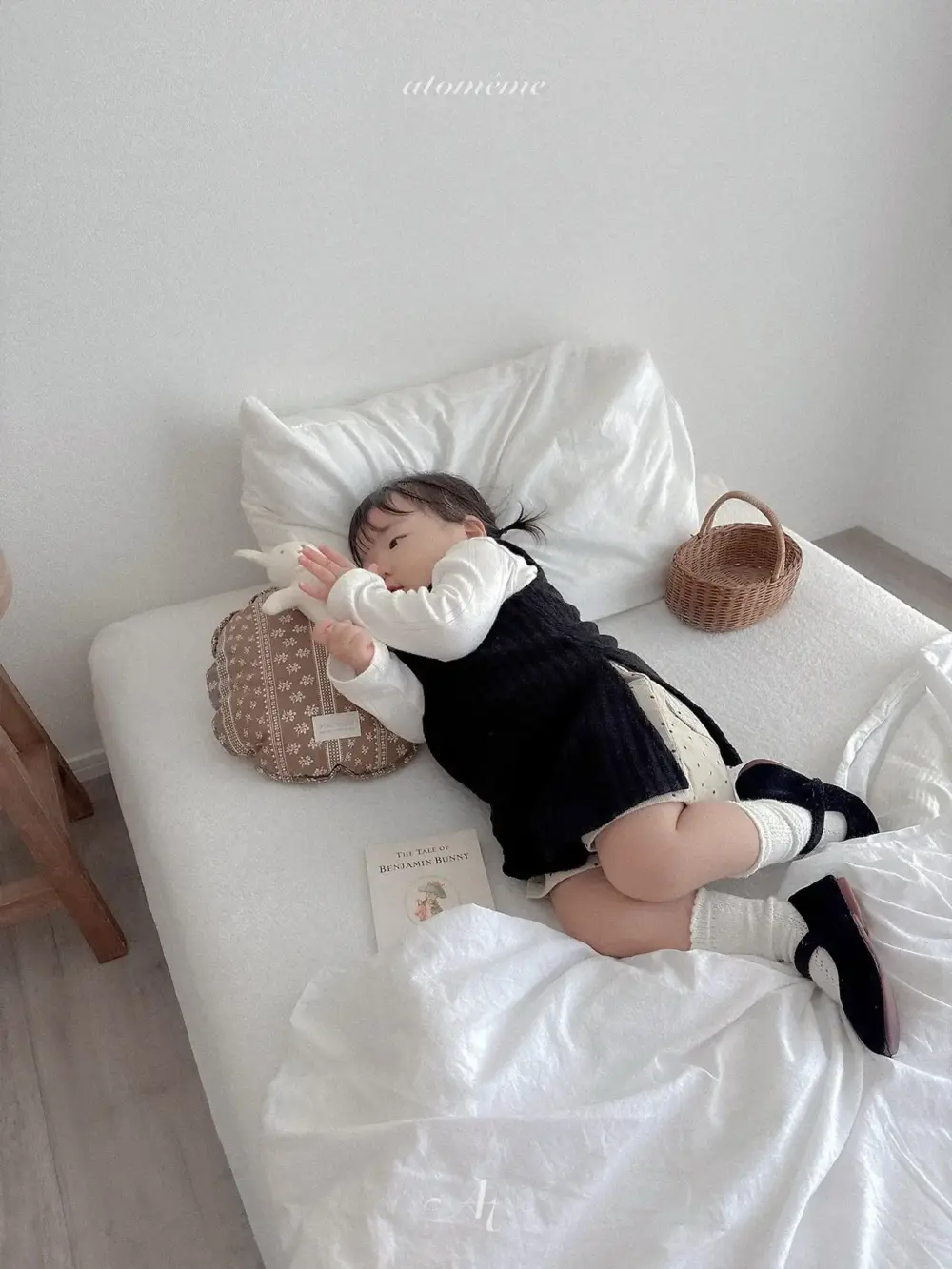 3 <b>Atomeme裙子</b>Autumn 에버 니트 원피스 70-110cm