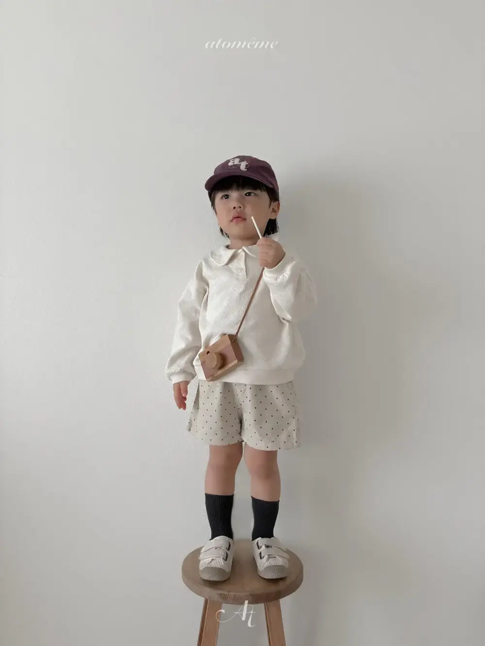 3 <b>Atomeme褲子</b>Autumn 도트 골덴 팬츠 70-110cm