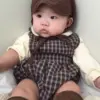 <b>｜BABY｜ LaLa land包屁衣</b>Autumn 베베 체크 룸퍼 60-82cm
