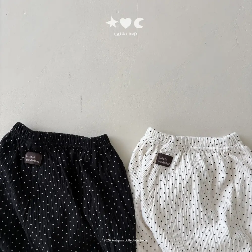 3 <b>|BABY| LaLa land褲子</b>Autumn 베베 도트 소세지 바지 60-82cm