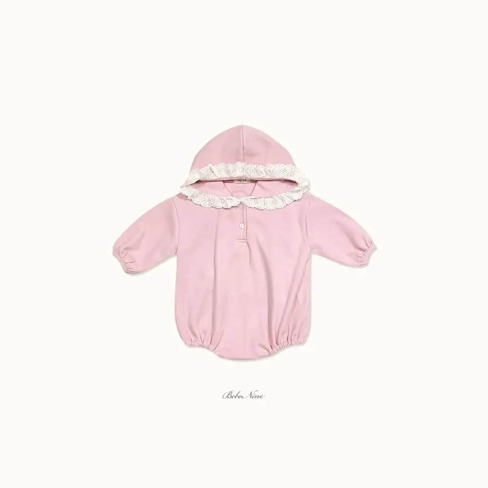 <b>｜BABY ｜Bebe nine 連身衣</b>Autumn 레이스 후드 슈트 65-100cm