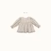 <b>Bebe nine上衣</b>Autumn 루시 체크 블라우스 65-120cm
