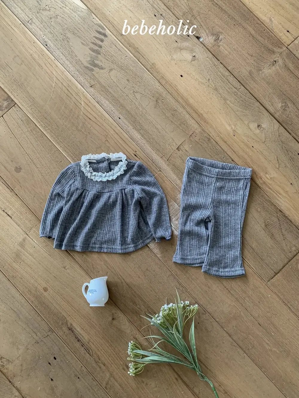 <b>｜BABY｜ Bebeholic套裝</b>Autumn 모닝셔링세트 3-24M