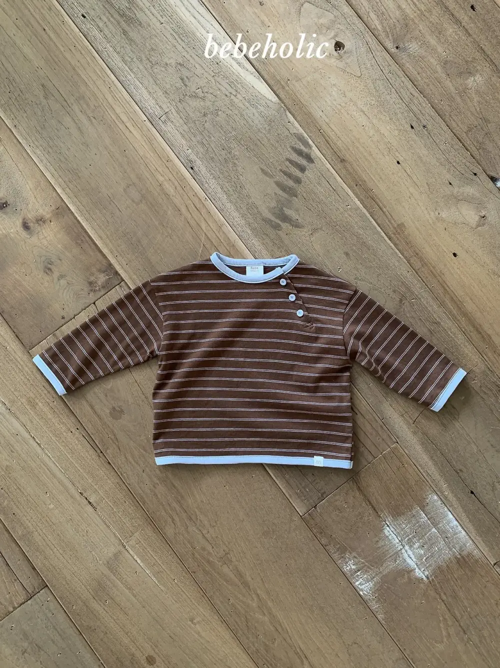 4 <b>|BABY| Bebeholic上衣</b>Autumn 리던st티 3-24M