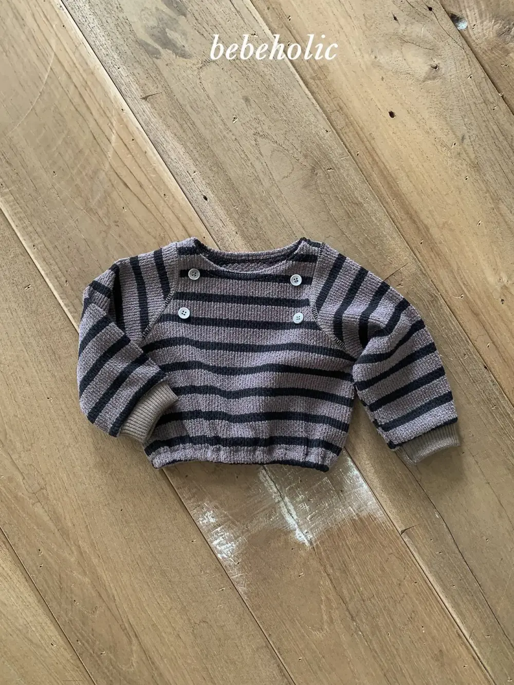 <b>｜BABY｜ Bebeholic上衣</b>Autumn 울데프맨투맨 3-24M