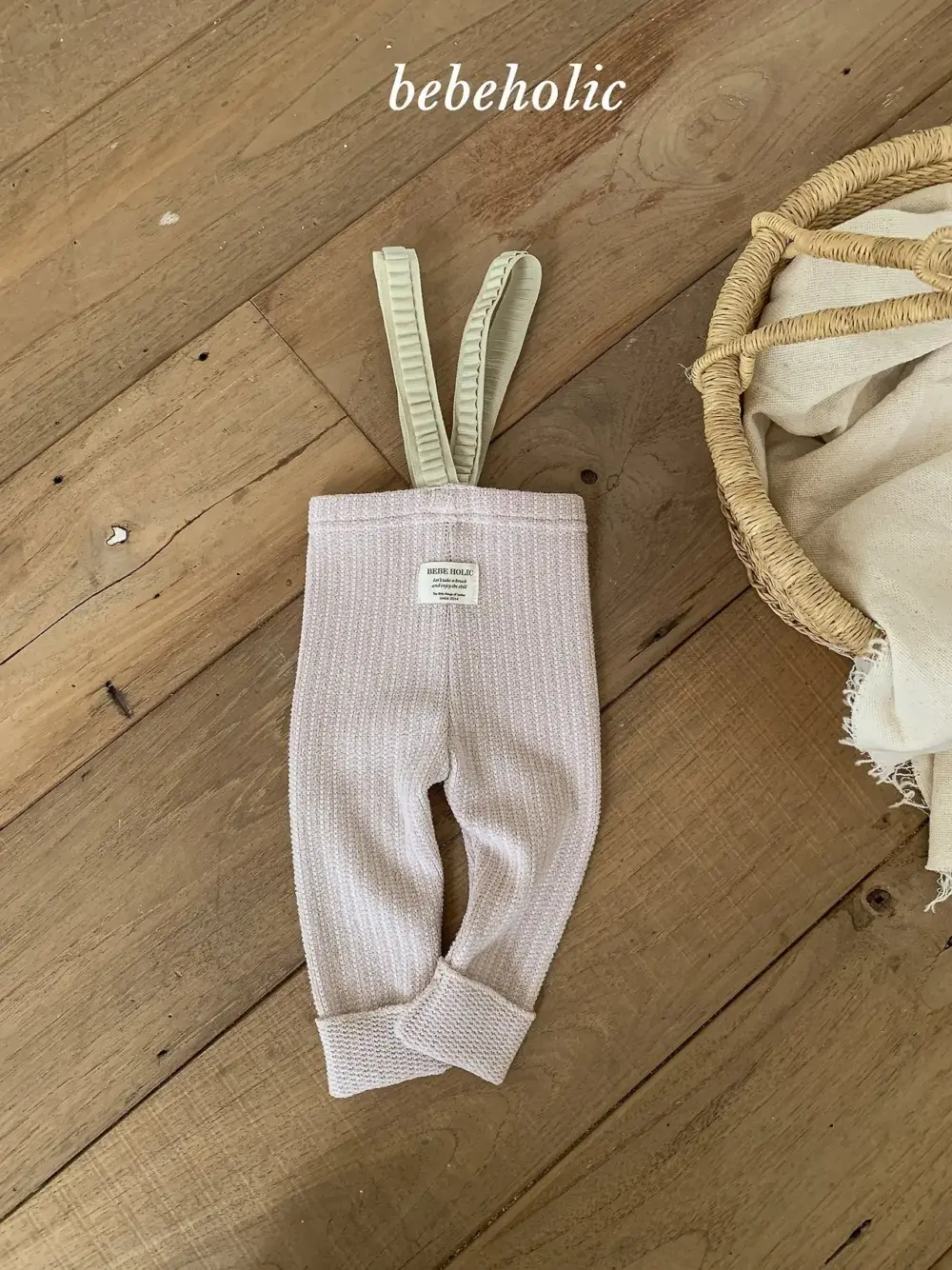 <b>｜BABY｜ Bebeholic吊帶褲</b>Autumn 끌레르니트레깅스 3-24M
