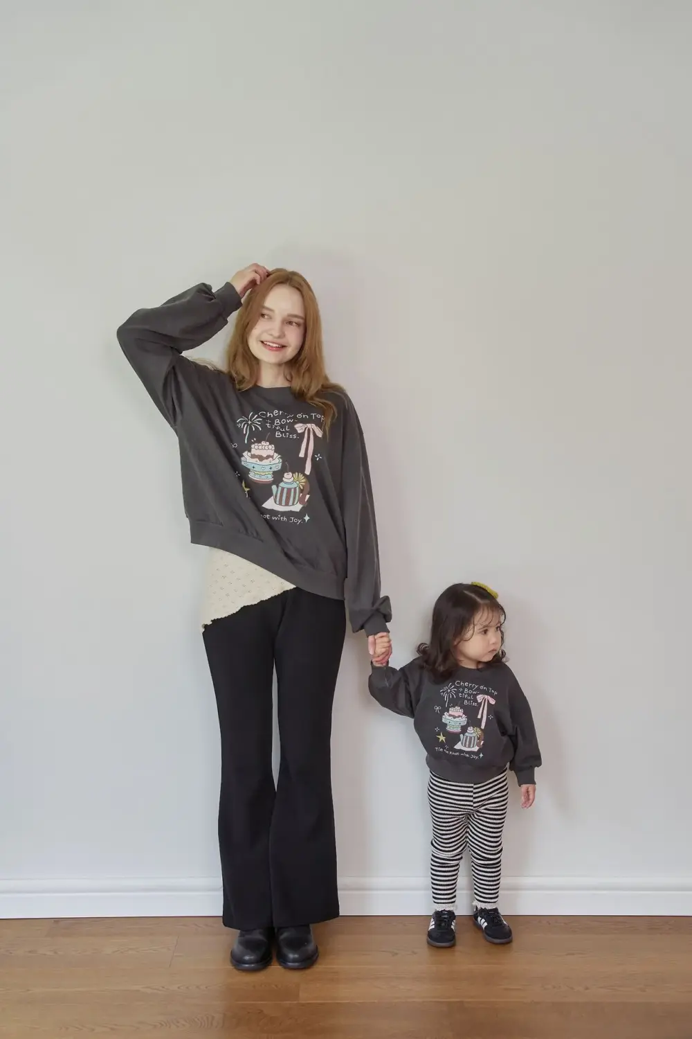 4 <b>momoann親子裝</b>Autumn 티타임맨투맨 80-140cm