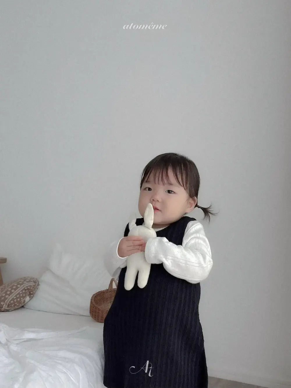 4 <b>Atomeme裙子</b>Autumn 에버 니트 원피스 70-110cm