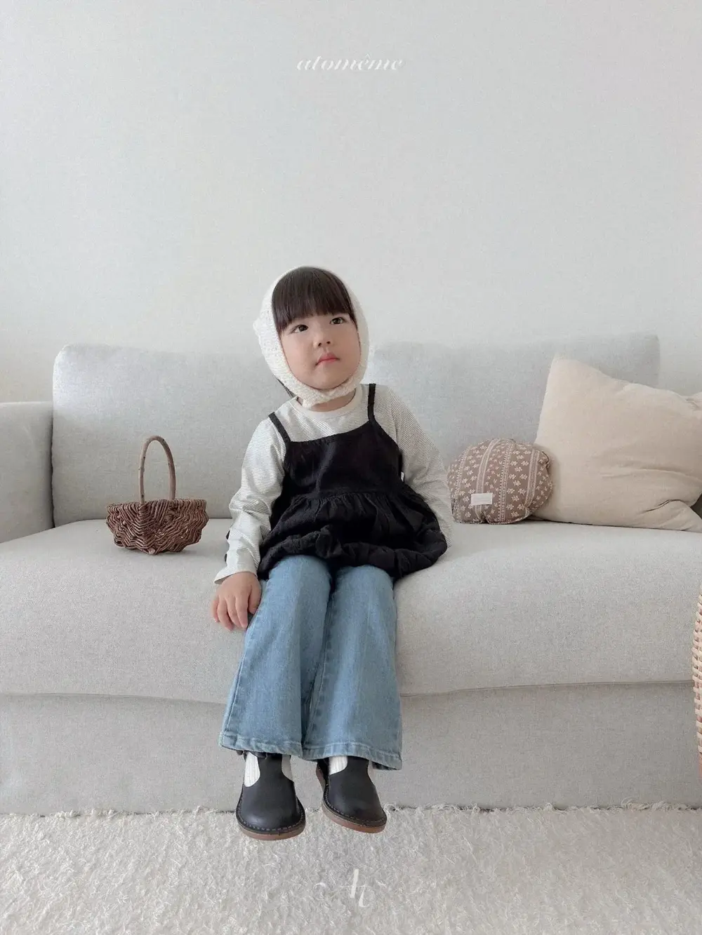 4 <b>Atomeme 褲子</b>Autumn 베리 부츠컷 데님 70-110cm