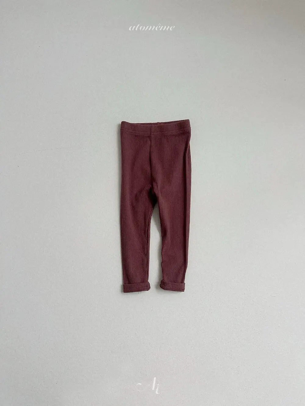 4 <b>Atomeme 褲子</b>Autumn 밀키 골지 레깅스 70-110cm