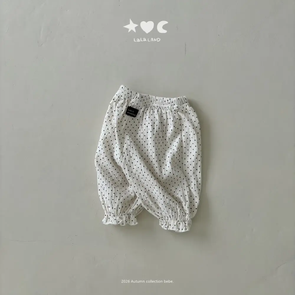 4 <b>|BABY| LaLa land褲子</b>Autumn 베베 도트 소세지 바지 60-82cm