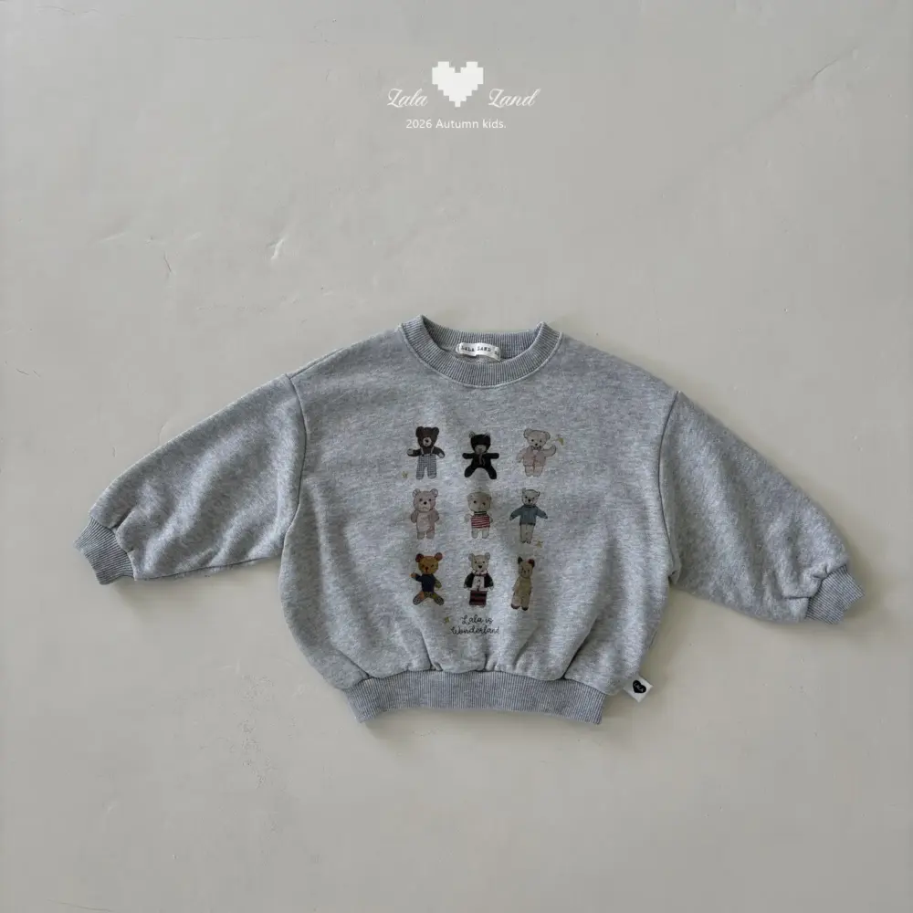 5 <b>|Kids| Lala land上衣</b>Autumn 라라베어 맨투맨 75-120cm