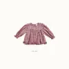 <b>Bebe nine上衣</b>Autumn 루시 체크 블라우스 65-120cm