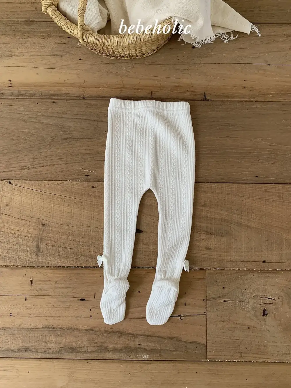 5 <b>|BABY| Bebeholic褲子</b>Autumn 톤톤리본유발레깅스 3-24M