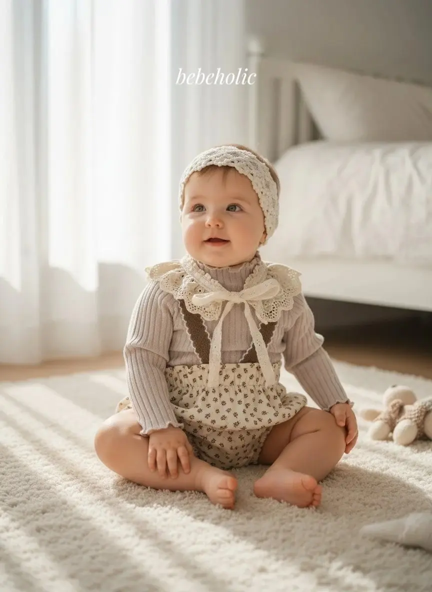 <b>｜BABY｜ Bebeholic包屁衣</b>Autumn 리프멜빵블루머 3-24M