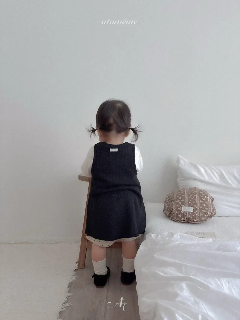 5 <b>Atomeme裙子</b>Autumn 에버 니트 원피스 70-110cm